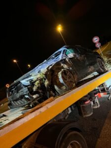 Enlèvement d'une épave automobile