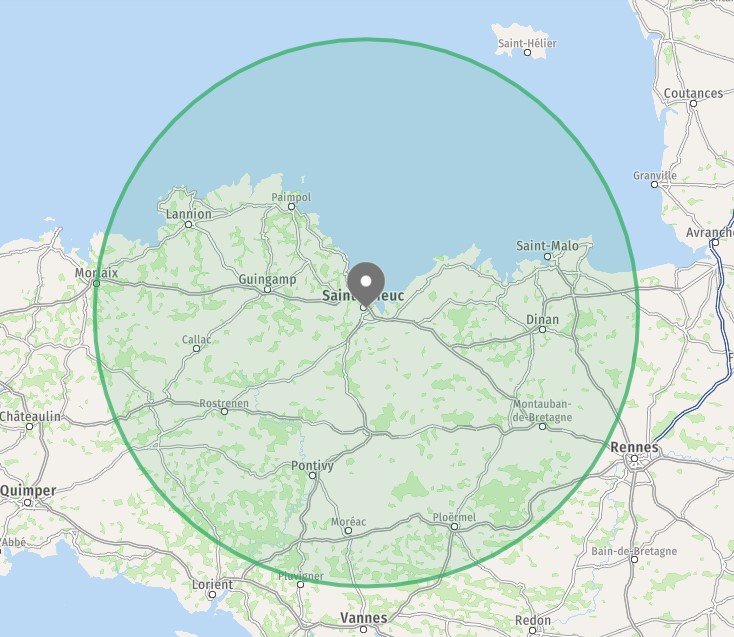 Zone d'epaviste gratuit 80km autour de Saint-Brieuc - Côtes d'Armor - 22